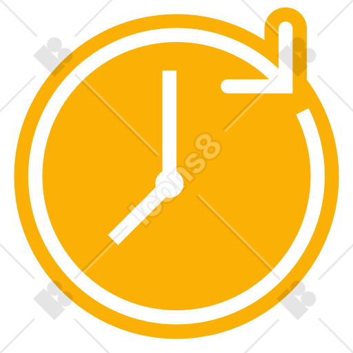 Yellow Time Icon Png