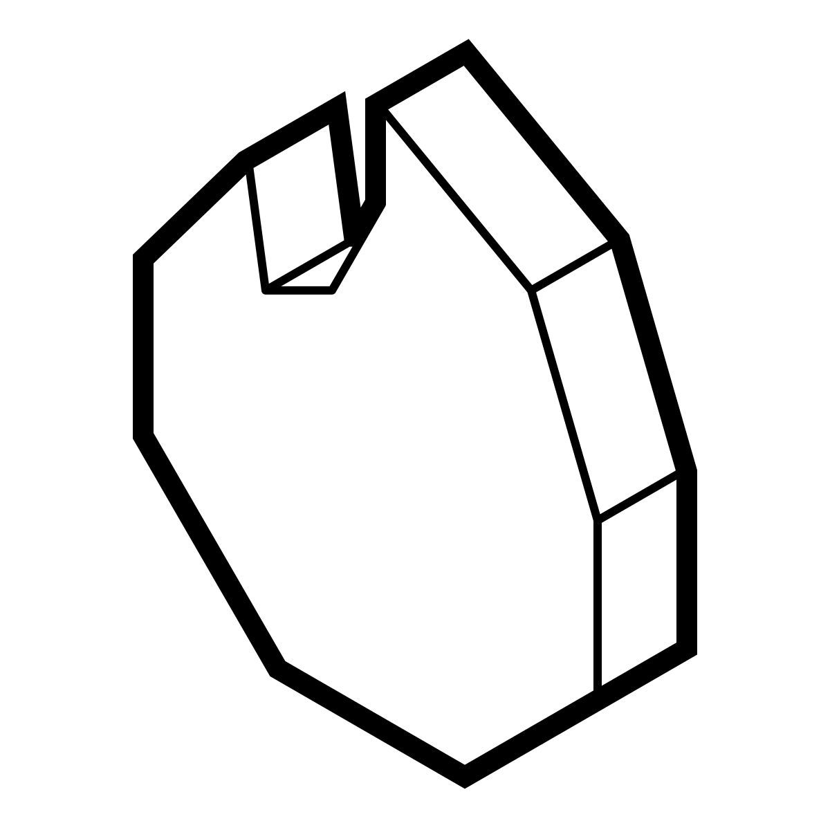 isometric line style tinder icon