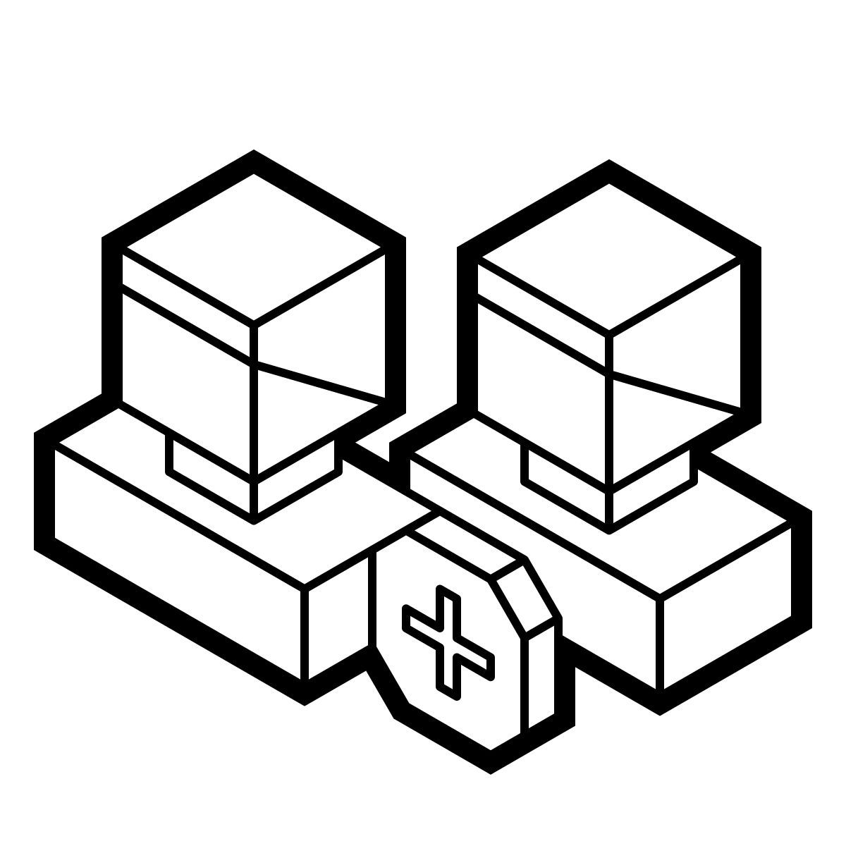 isometric line style ajouter un groupe d'utilisateurs homme homme icon