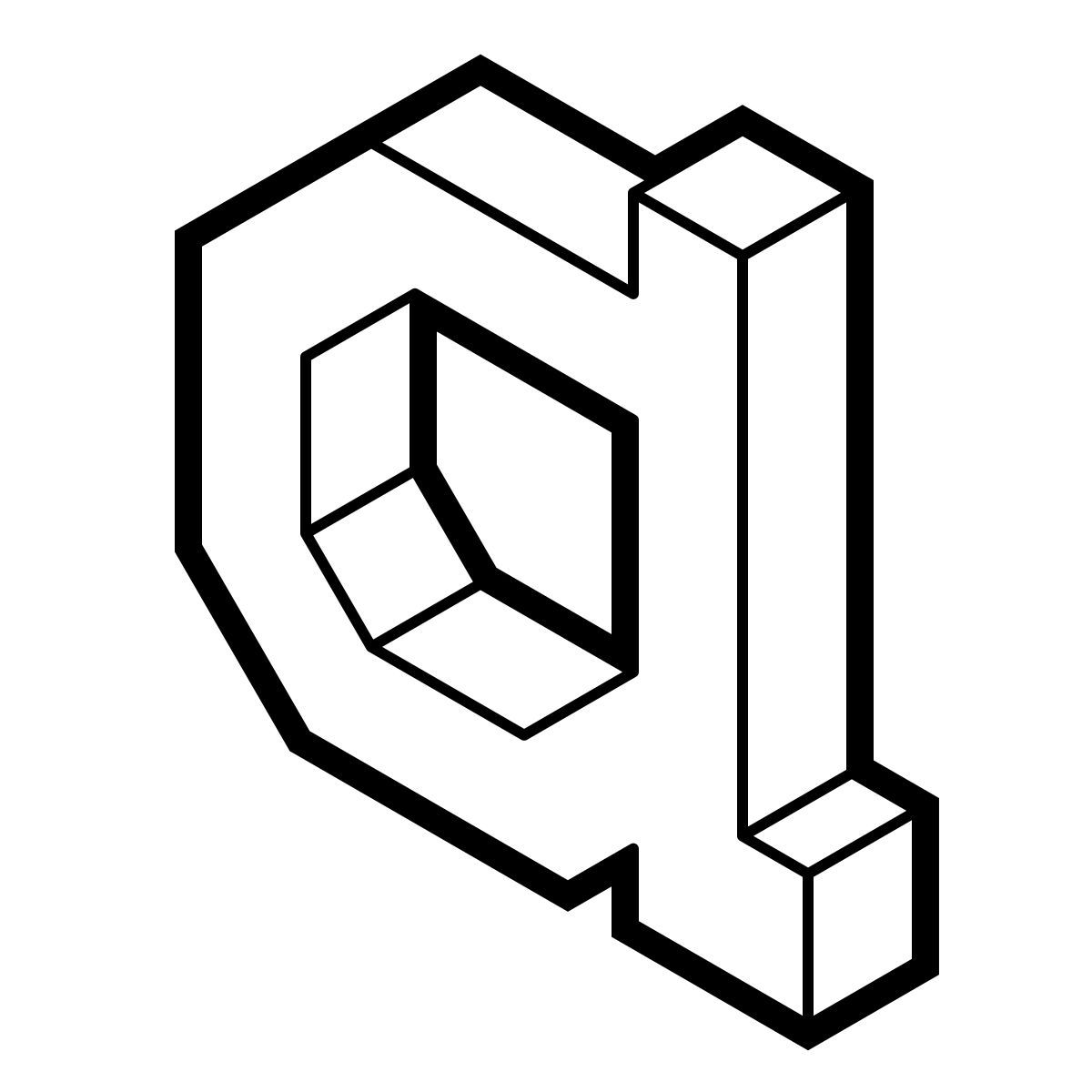 isometric line style 알파 icon