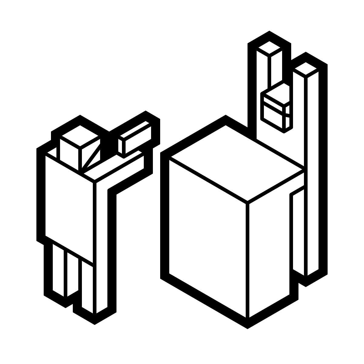 isometric line style rapina in banca icon