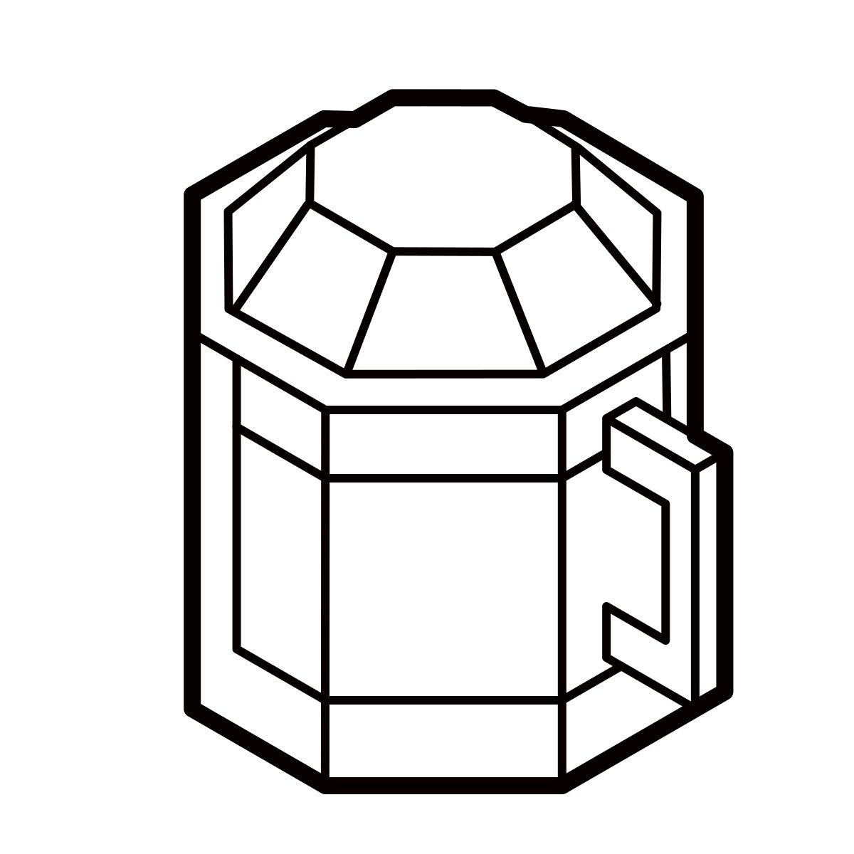 isometric line style boccale di birra bavarese icon