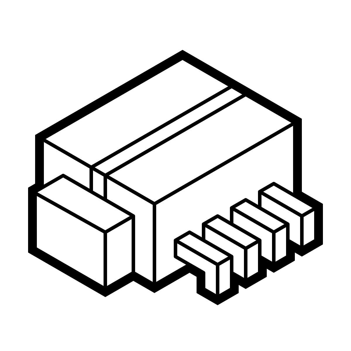 isometric line style bug icon