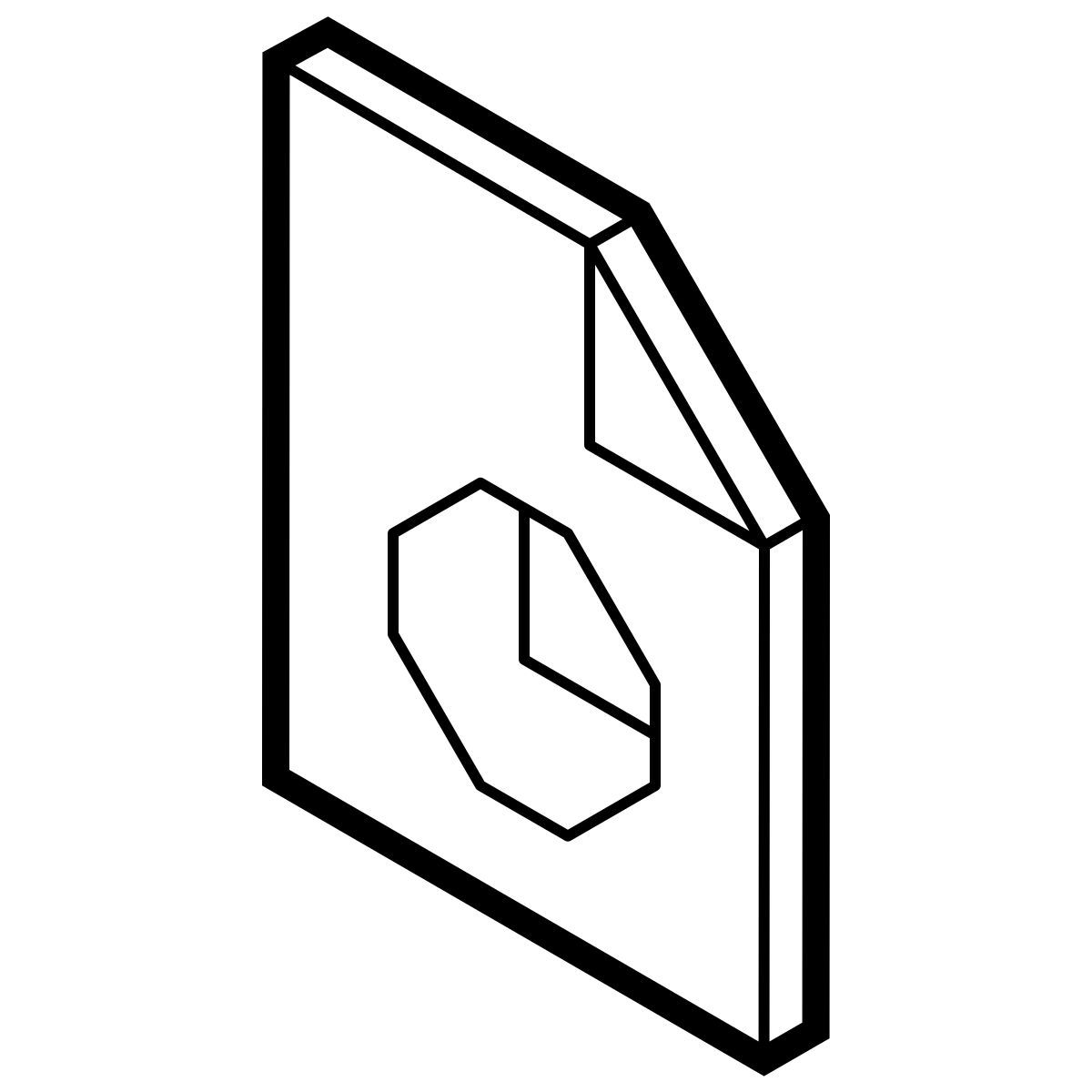 isometric line style rapport d&#39;activité icon