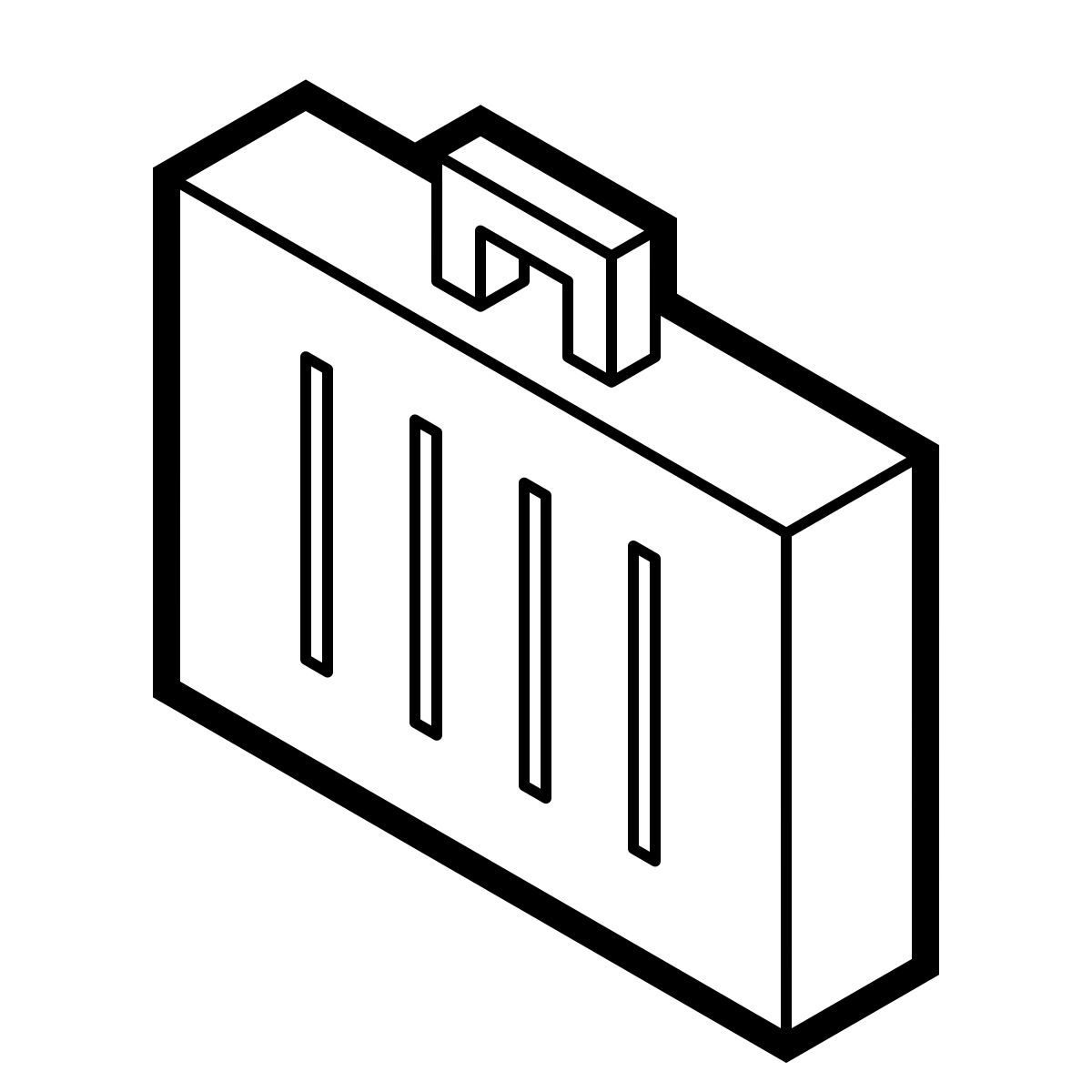 isometric line style attività commerciale icon