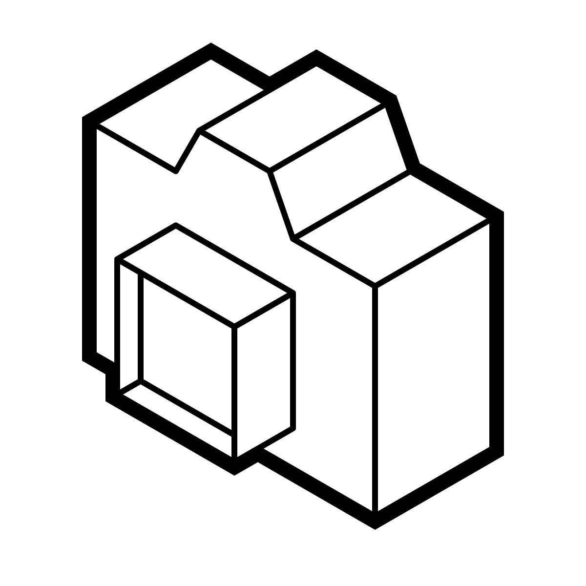 isometric line style fotocamera icon