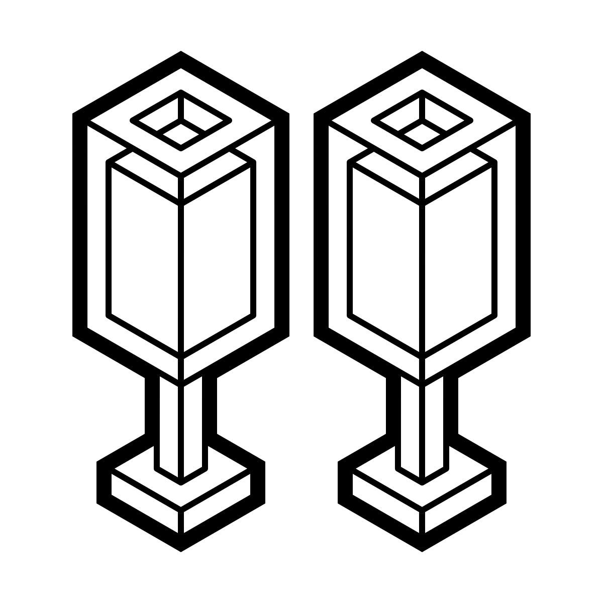 isometric line style champagne icon