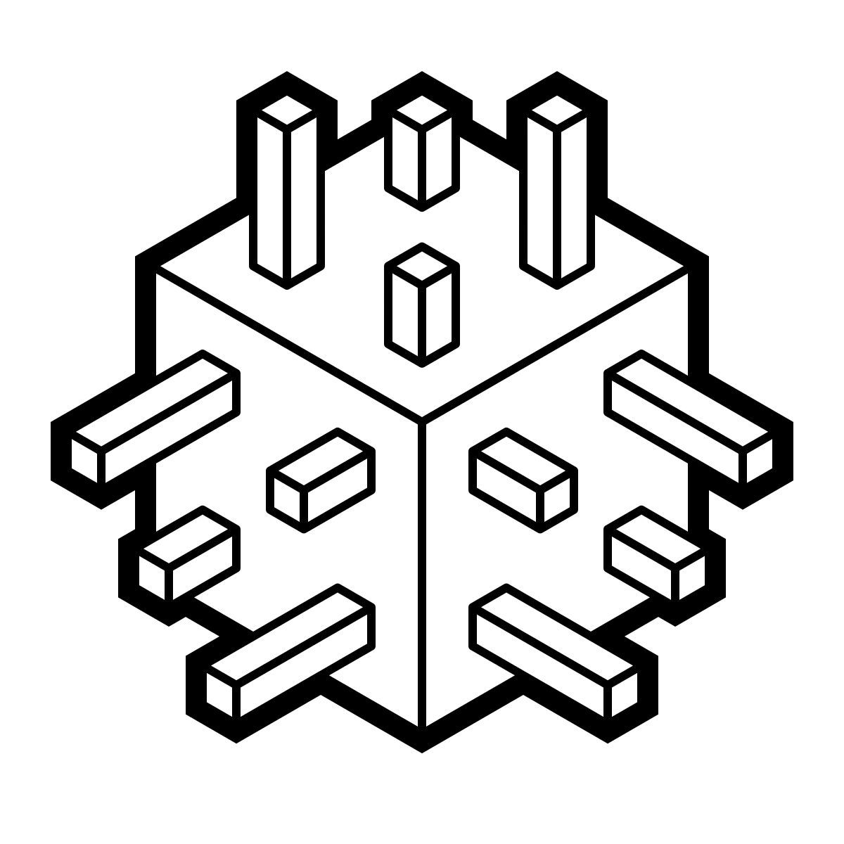 isometric line style corona icon
