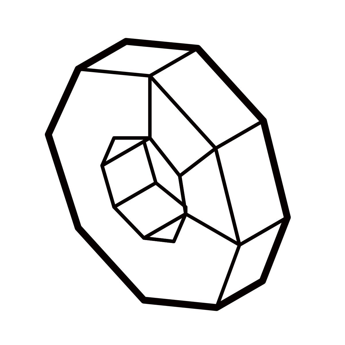 isometric line style 도넛 형 차트 icon