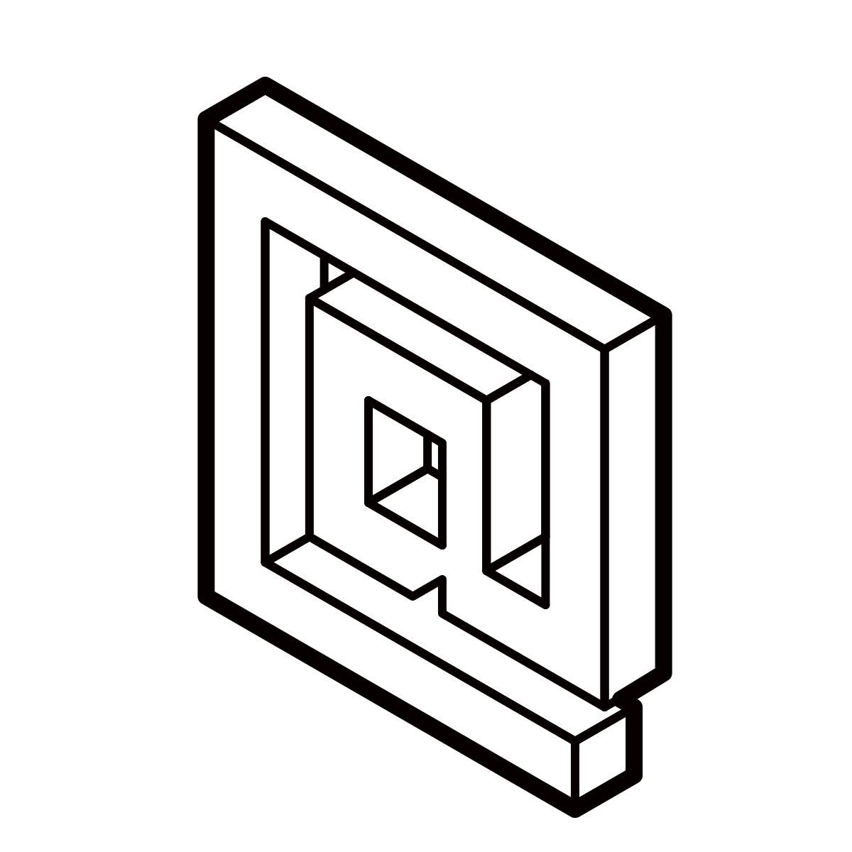 isometric line style posta elettronica icon