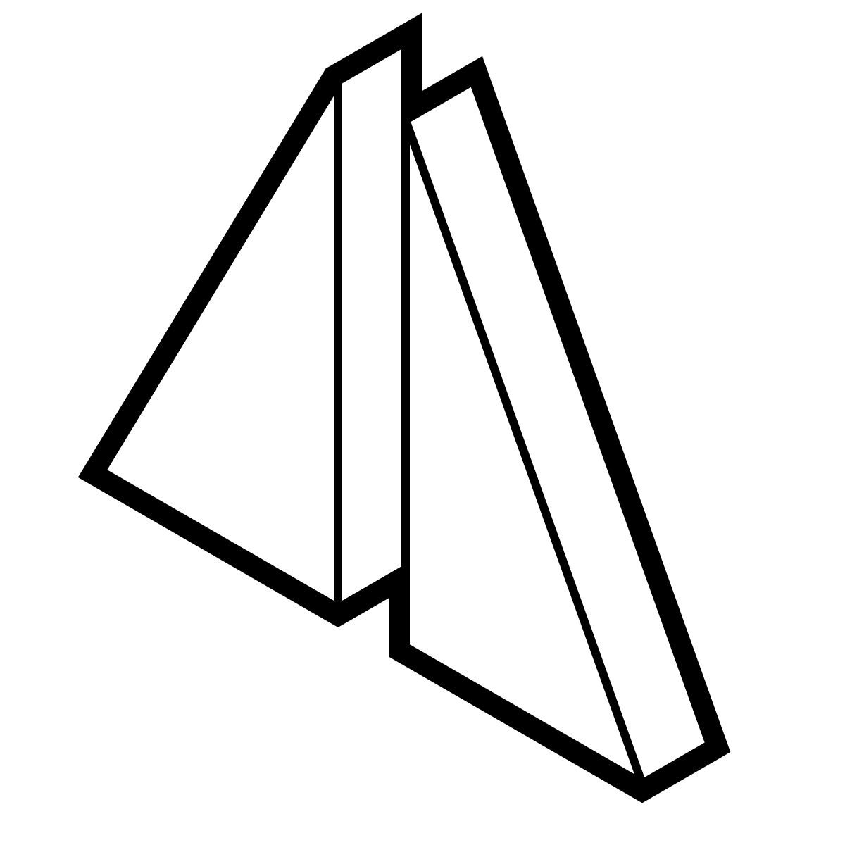 isometric line style voltear vertical icon