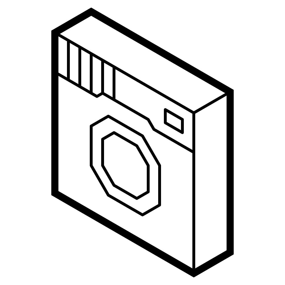 isometric line style instagram velho icon