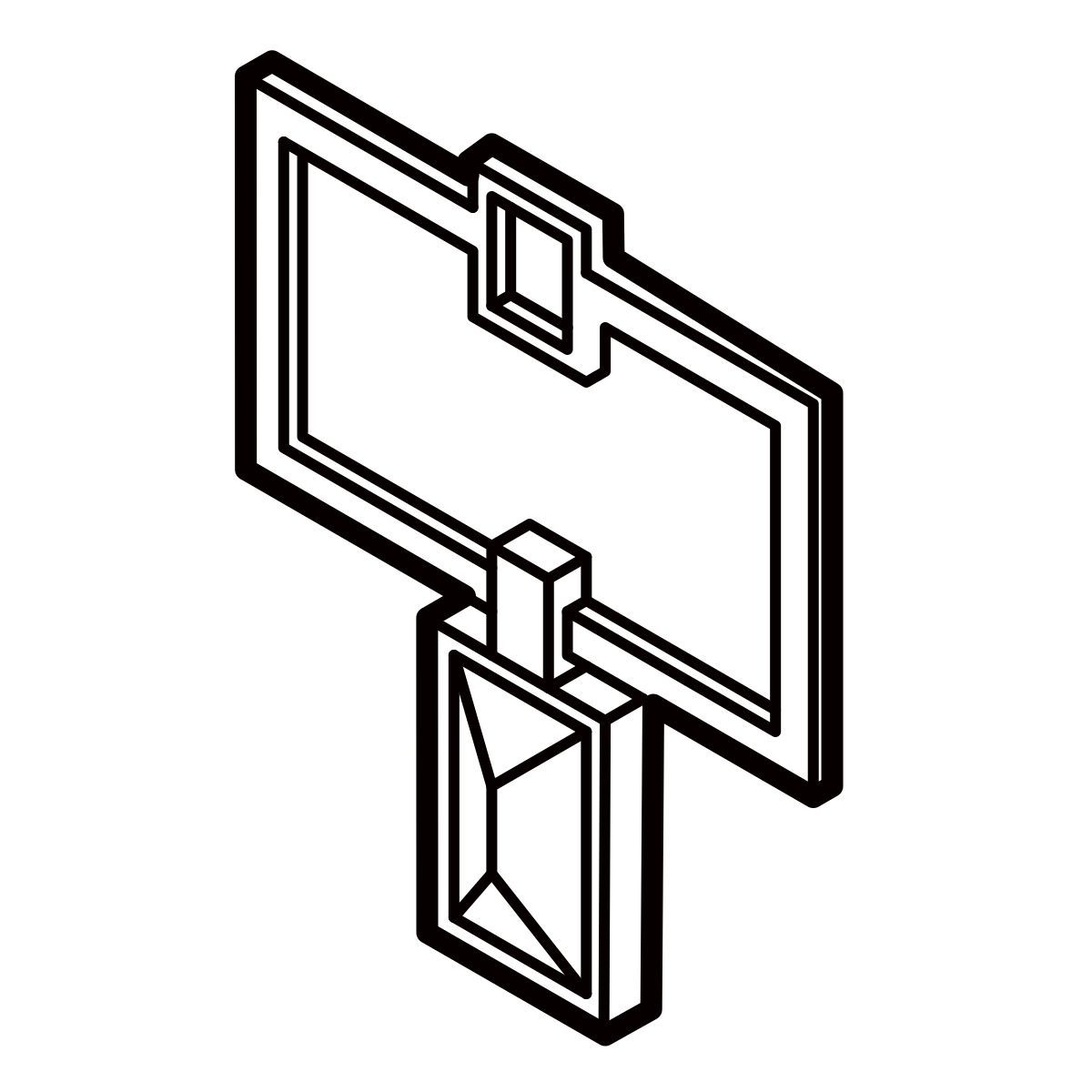 isometric line style schmuck icon