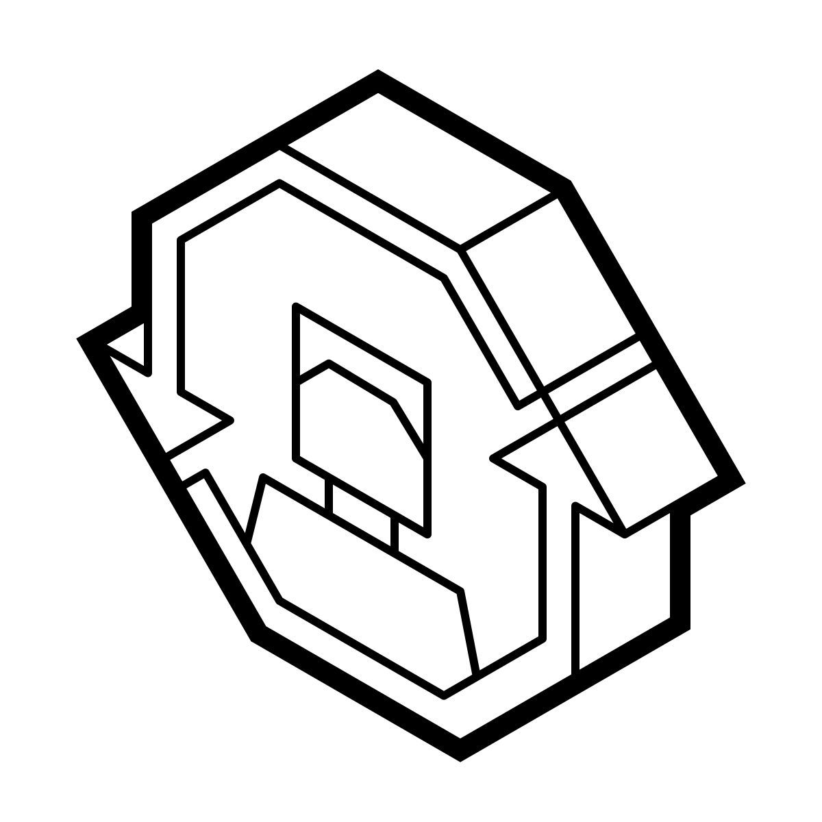 isometric line style cycle de vie icon