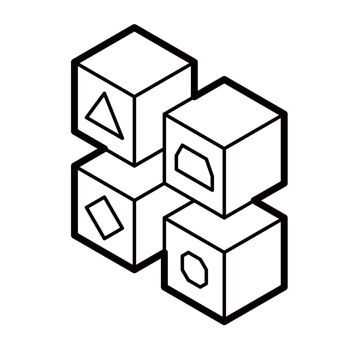 isometric line style icone medie icon