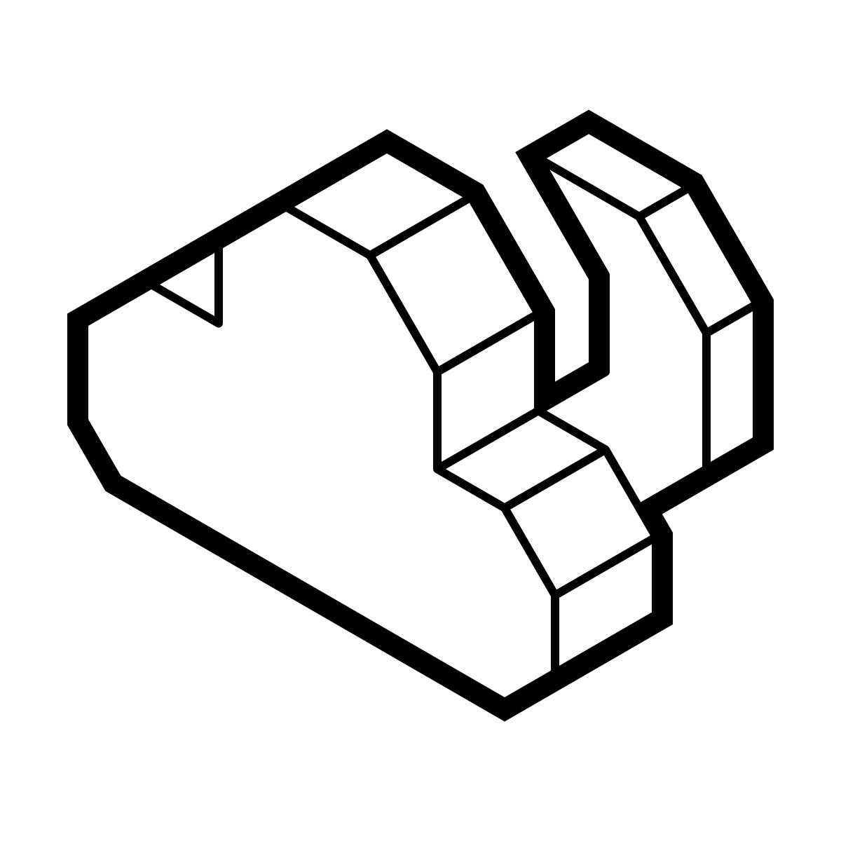 isometric line style notte parzialmente nuvolosa icon