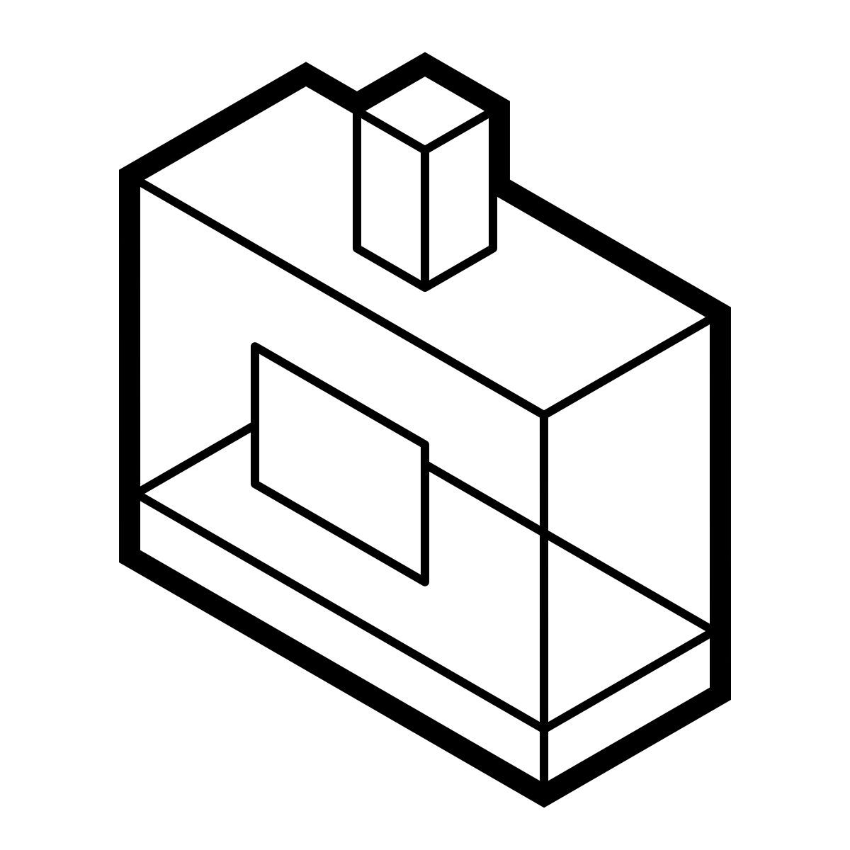 isometric line style frasco de perfume icon