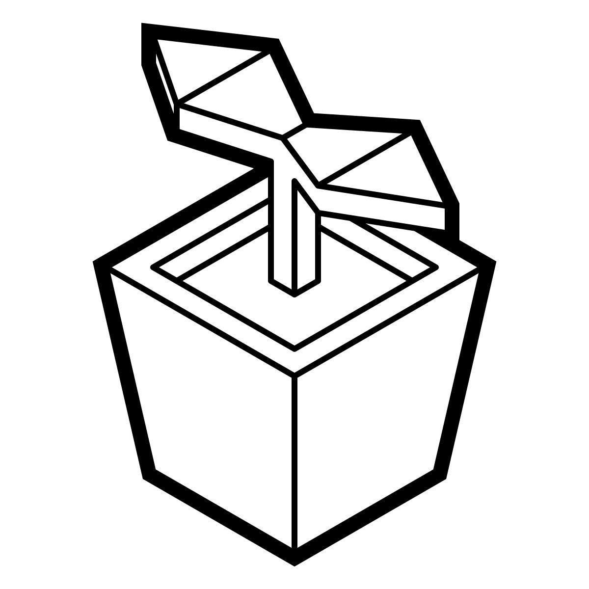 isometric line style pianta da vaso icon