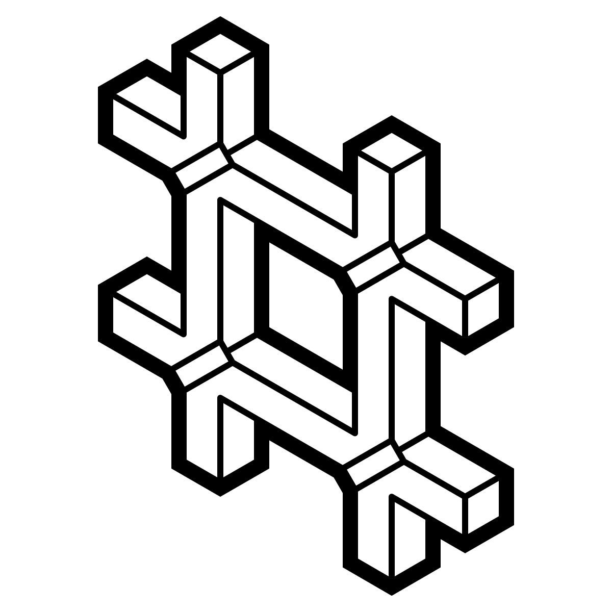 isometric line style prigione icon