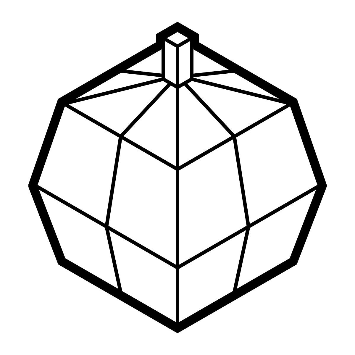 isometric line style kürbis icon