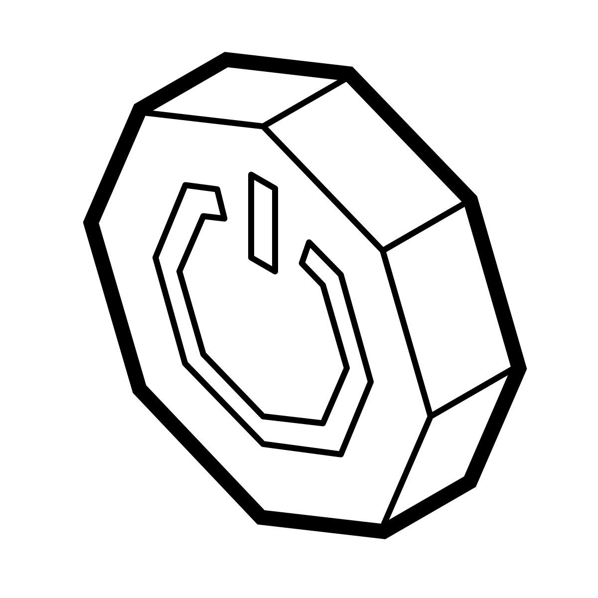 isometric line style spegnere icon