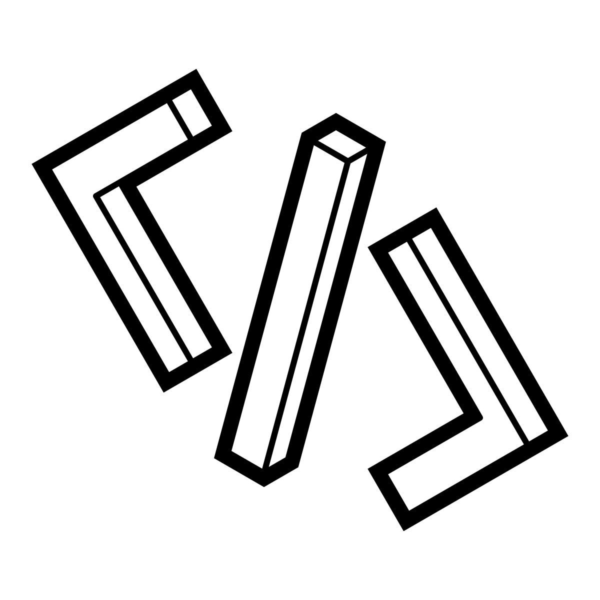 isometric line style quellcode icon
