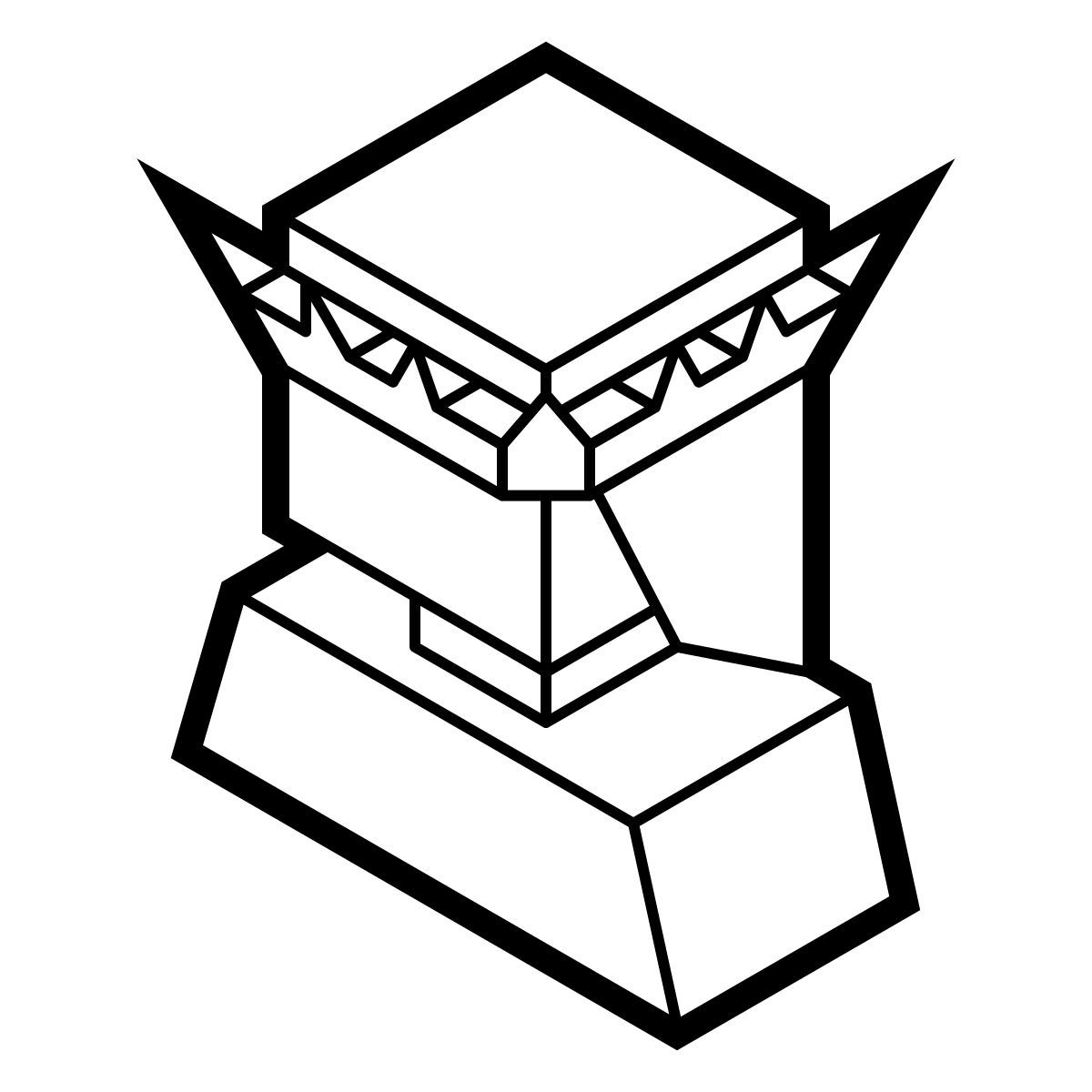 isometric line style statue de la liberté icon