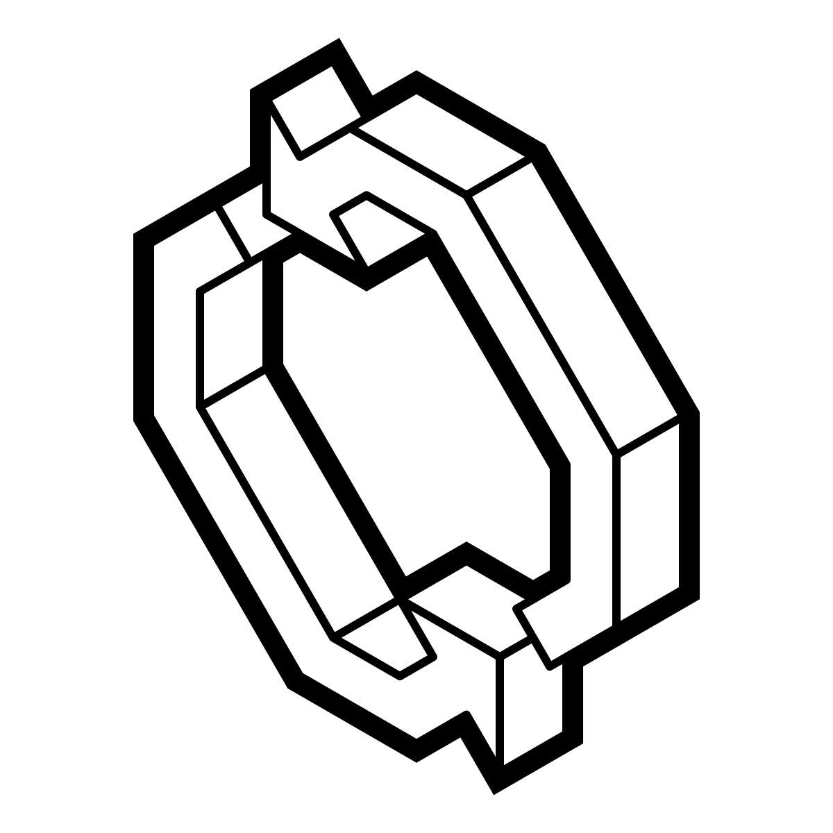 isometric line style spin icon