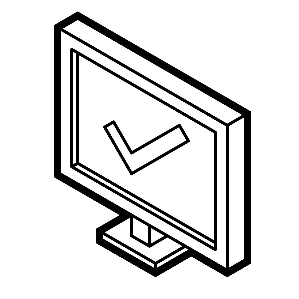 isometric line style systeminformation icon