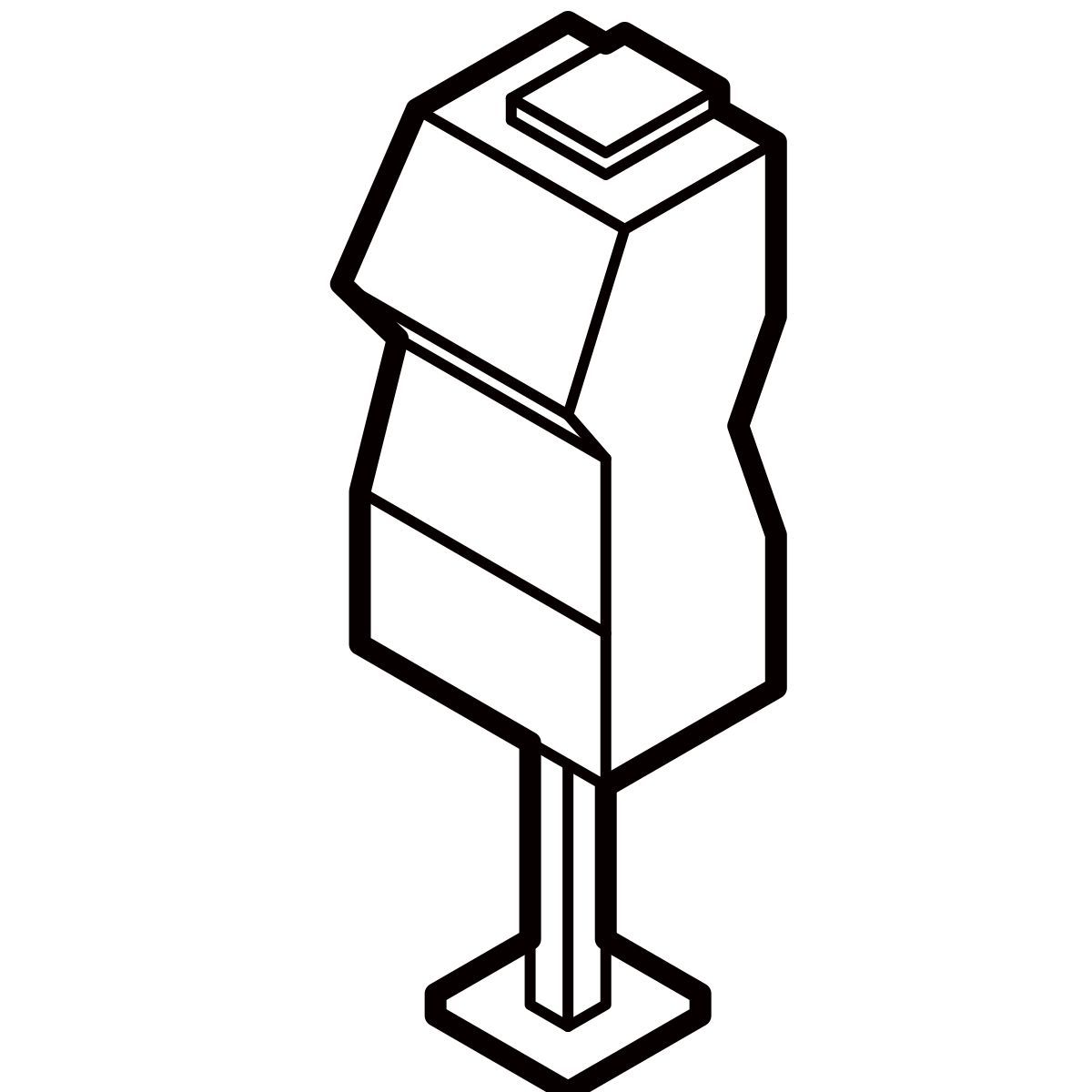 isometric line style la adaptación para las mujeres icon