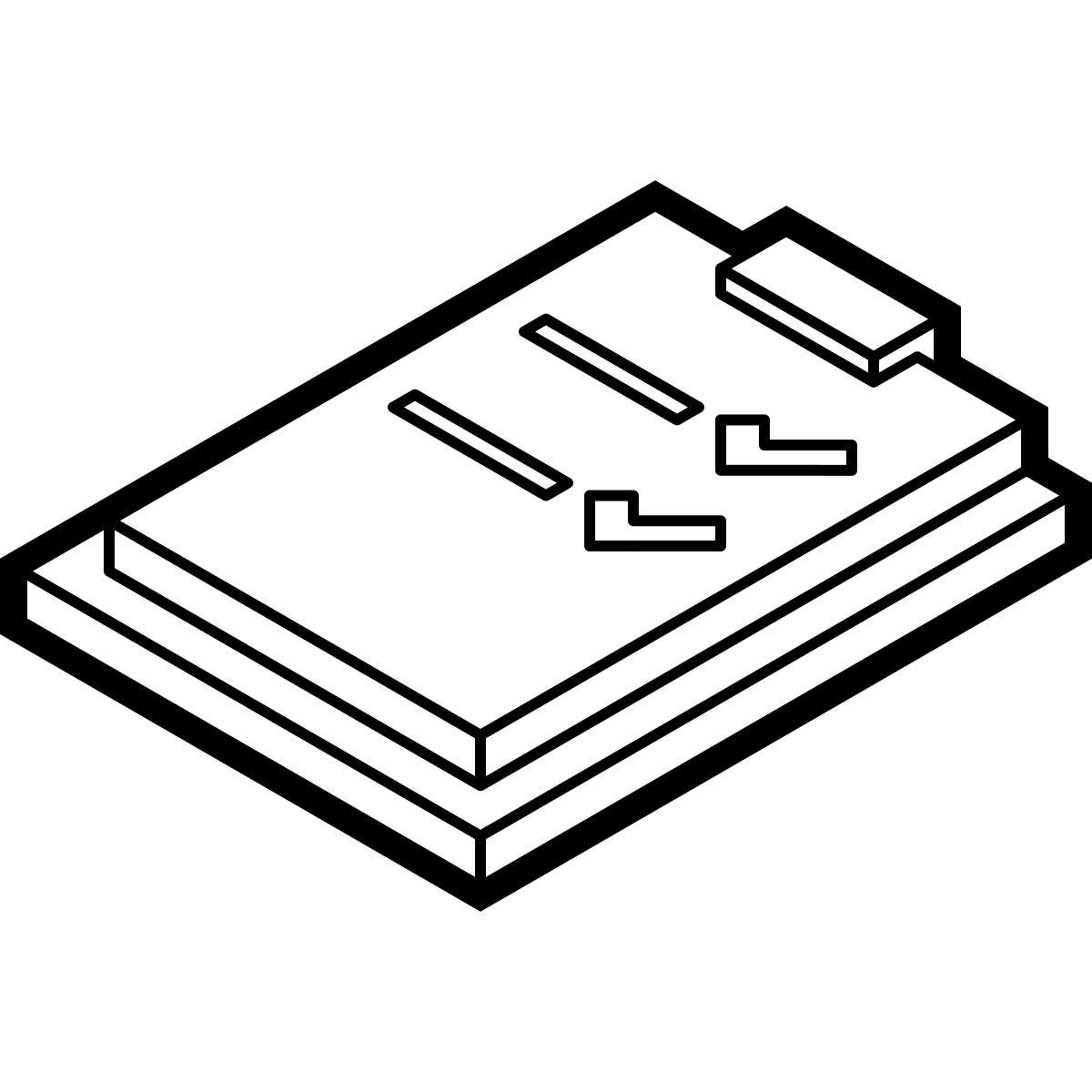 isometric line style test passed icon