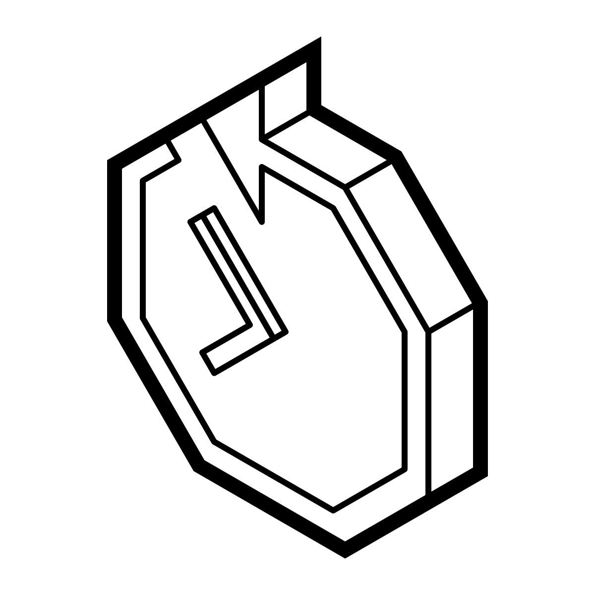 isometric line style pasado icon