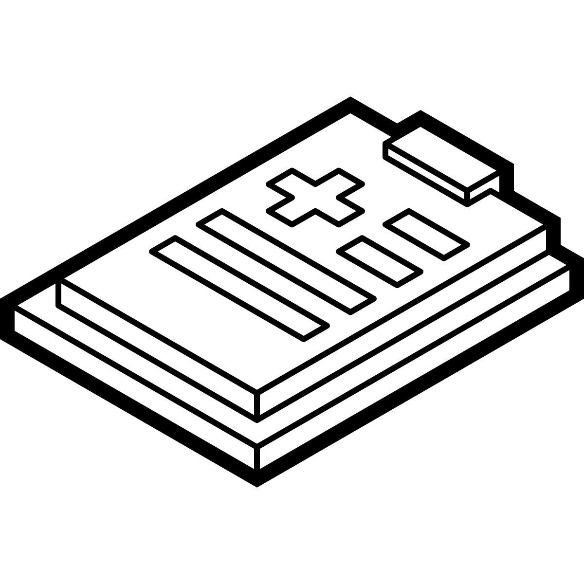 isometric line style behandlungsplan icon