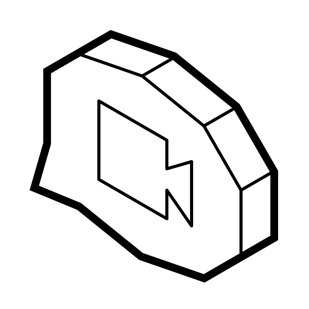 isometric line style video messaggio icon