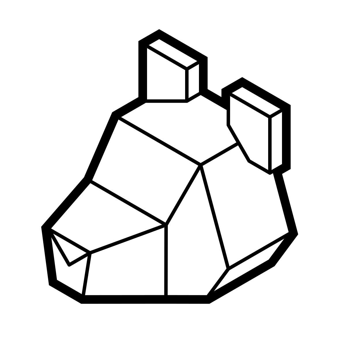 isometric line style 鼠年 icon