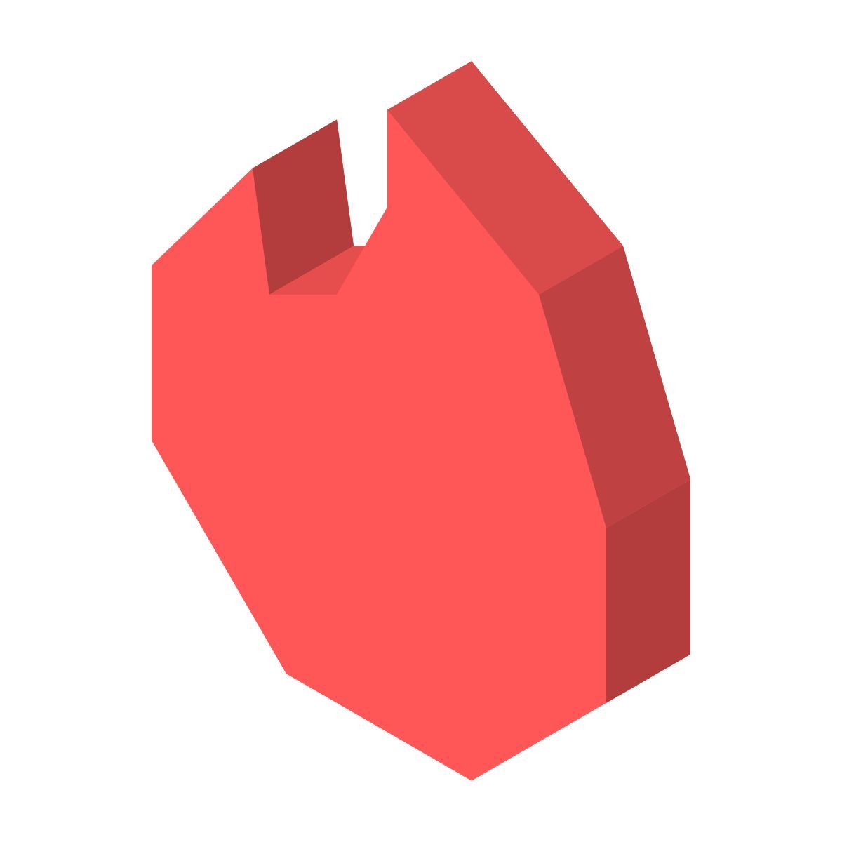 isometric color style tinder icon