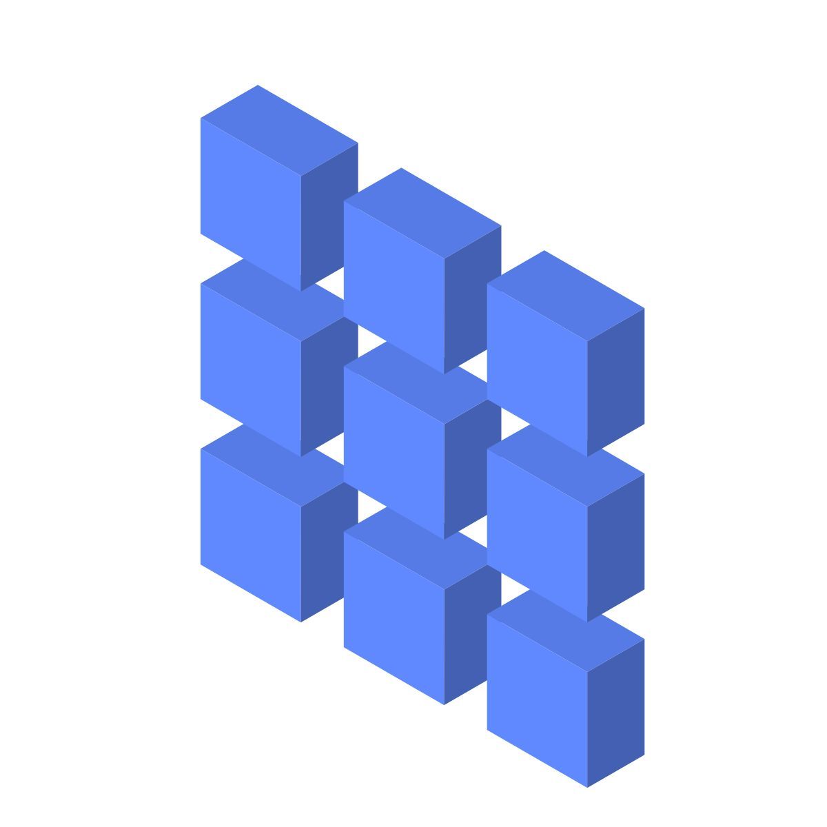 isometric color style grille d'activité 2 icon