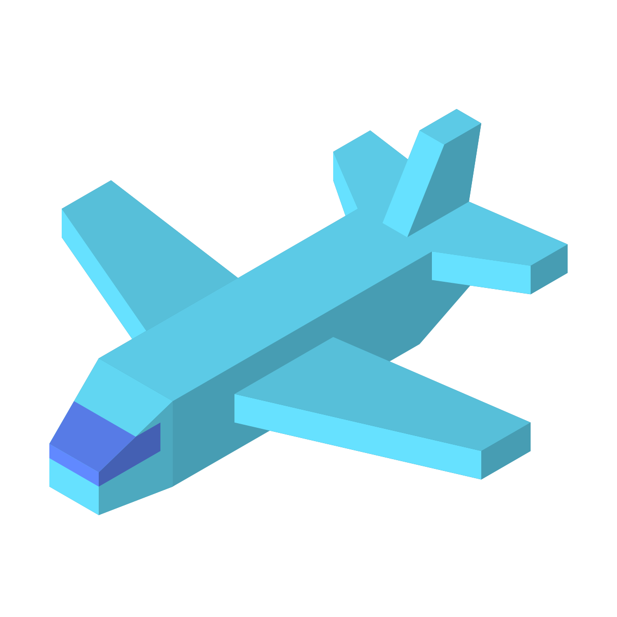 isometric color style airport icon