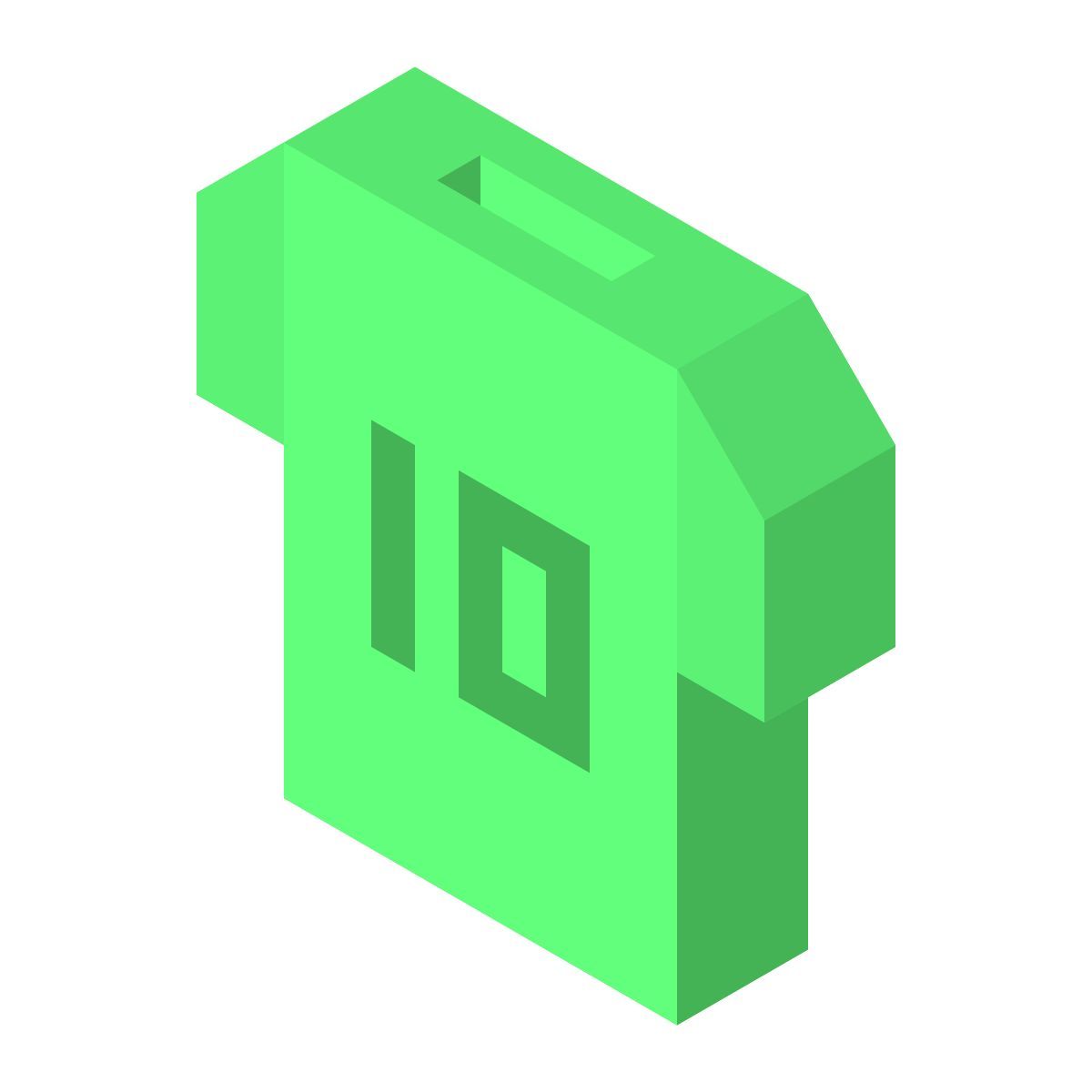 isometric color style american football player icon