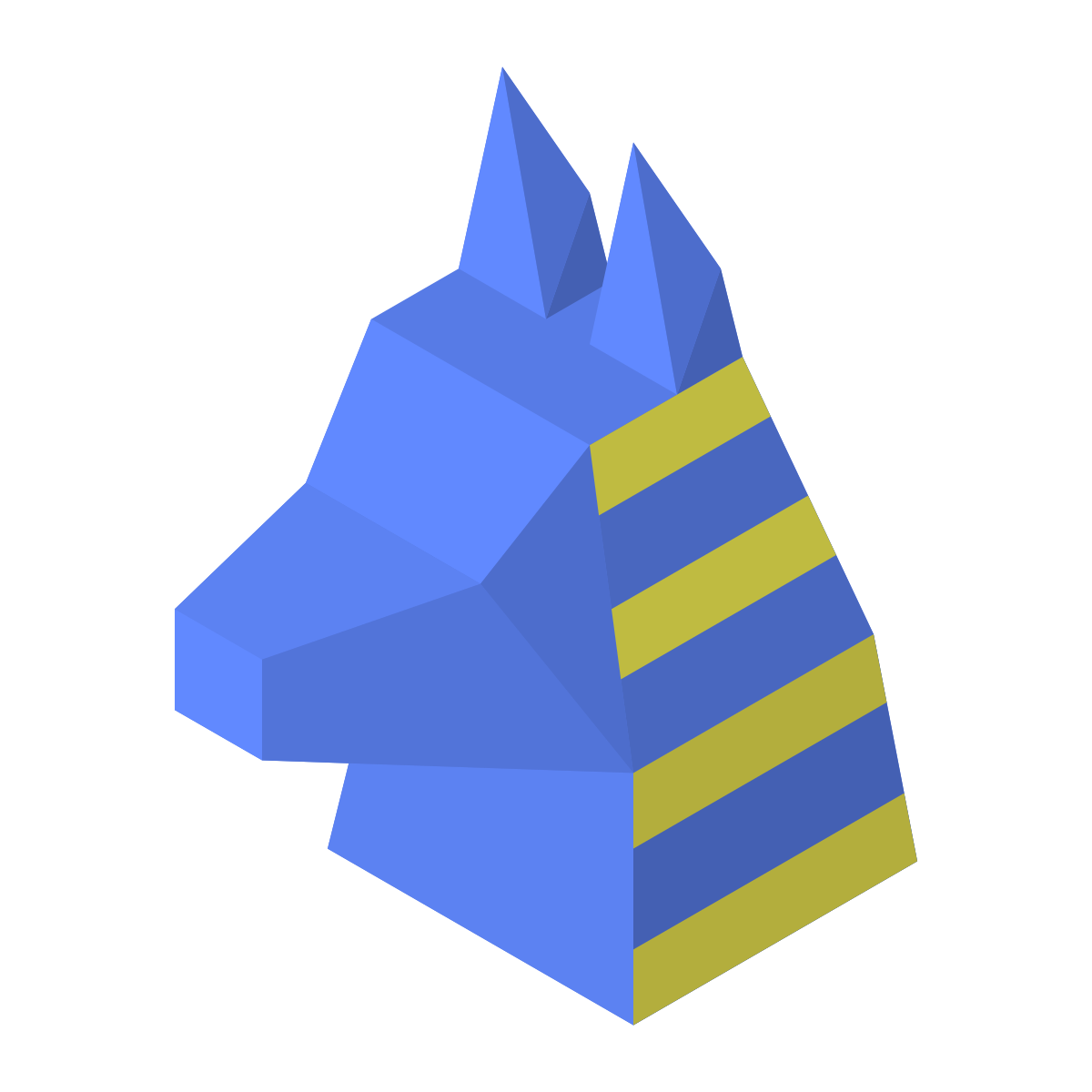 isometric color style anubis icon