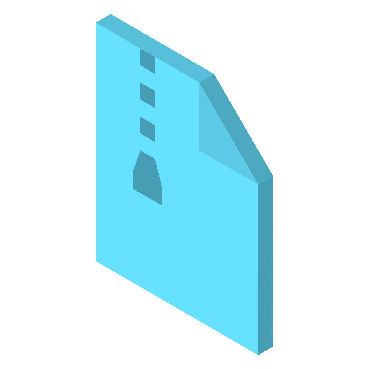 isometric color style archive icon