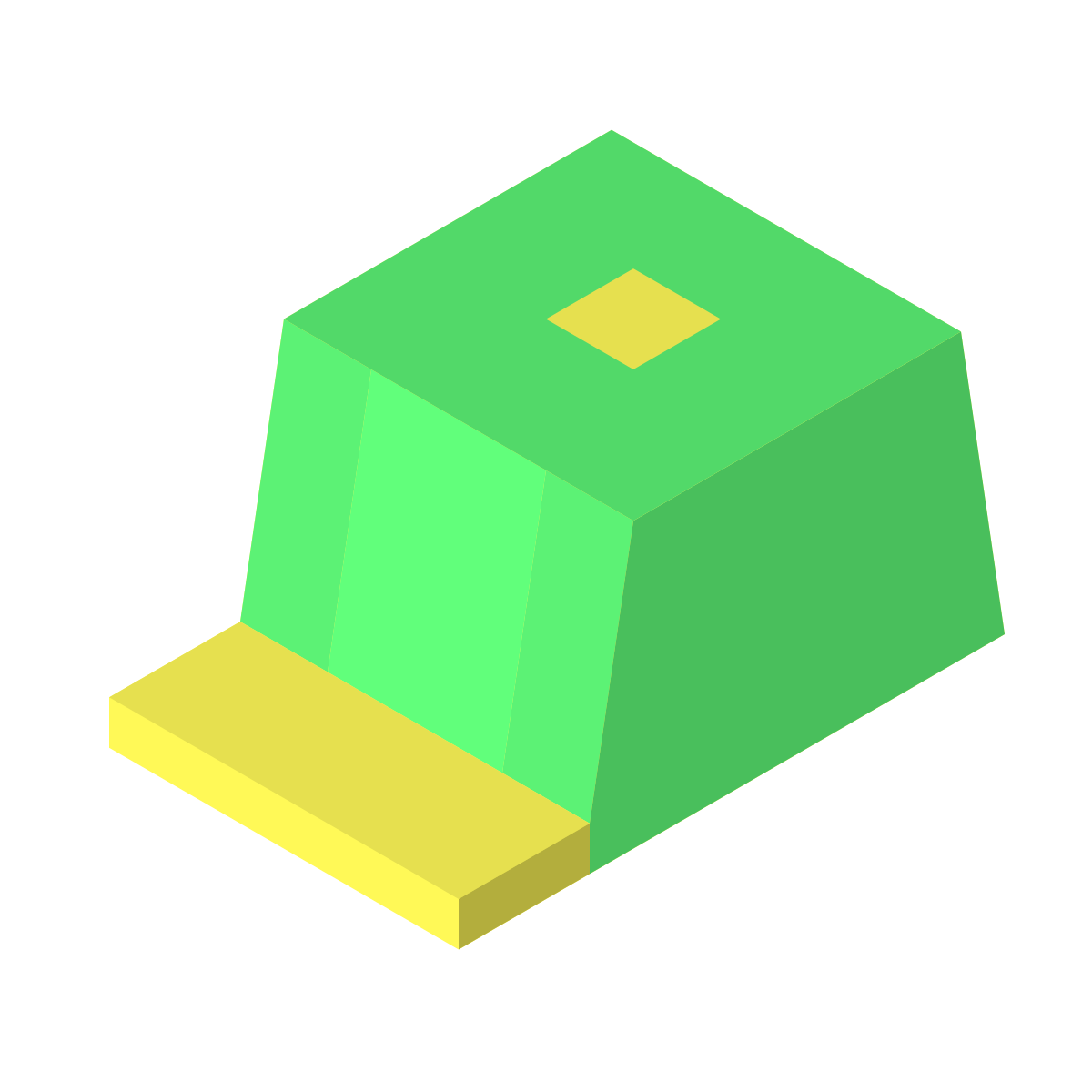 isometric color style baseball cap icon