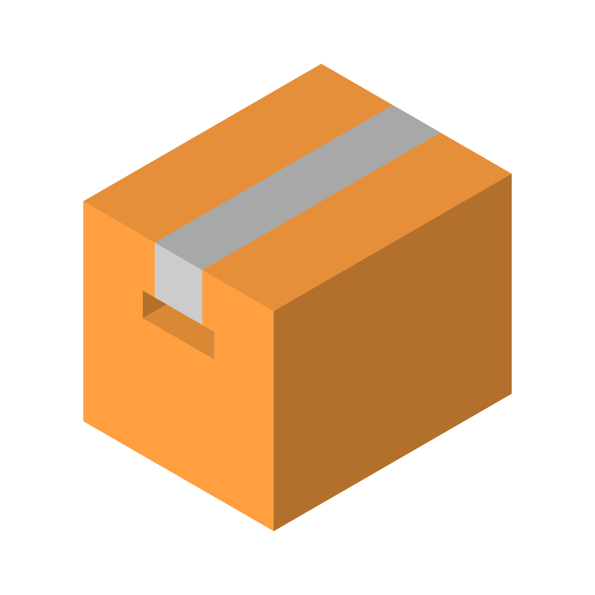isometric color style box icon