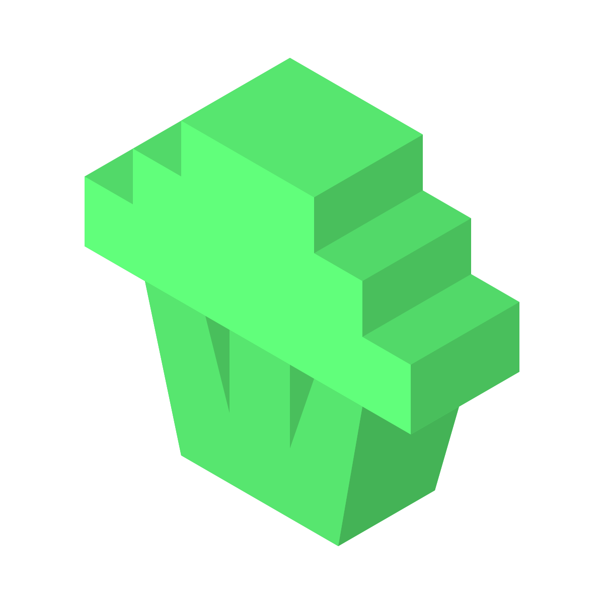 isometric color style broccoli icon