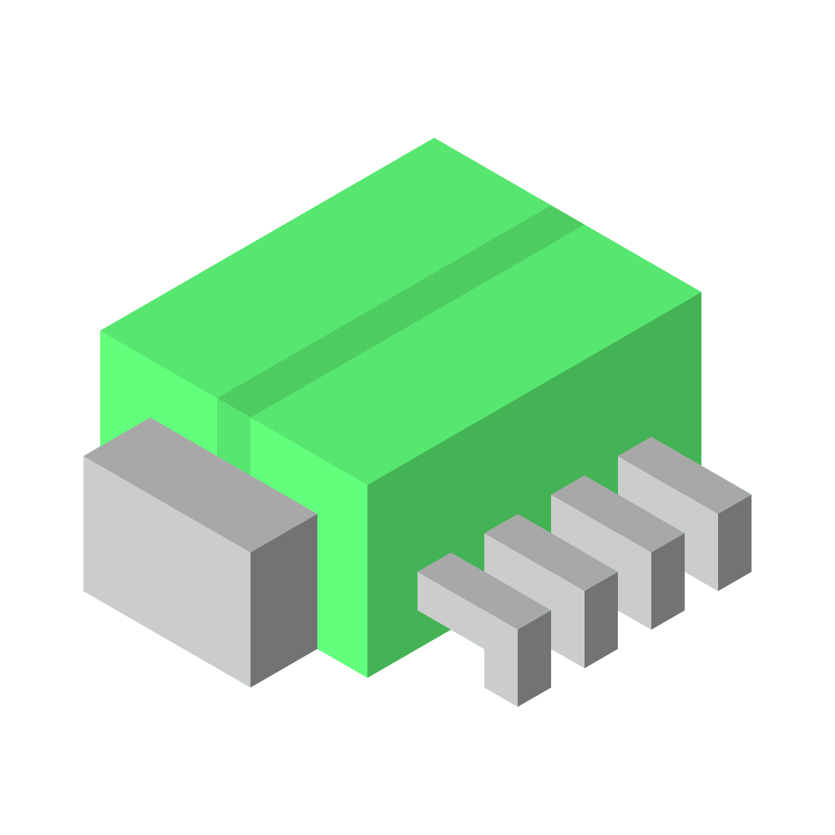 isometric color style bug icon