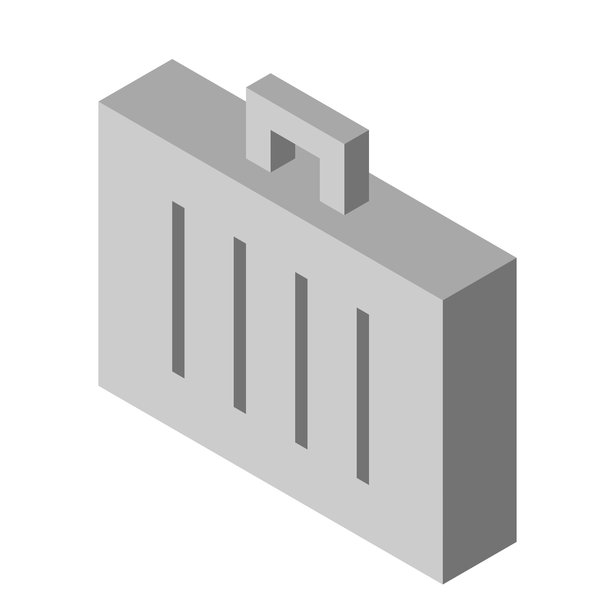 isometric color style business icon