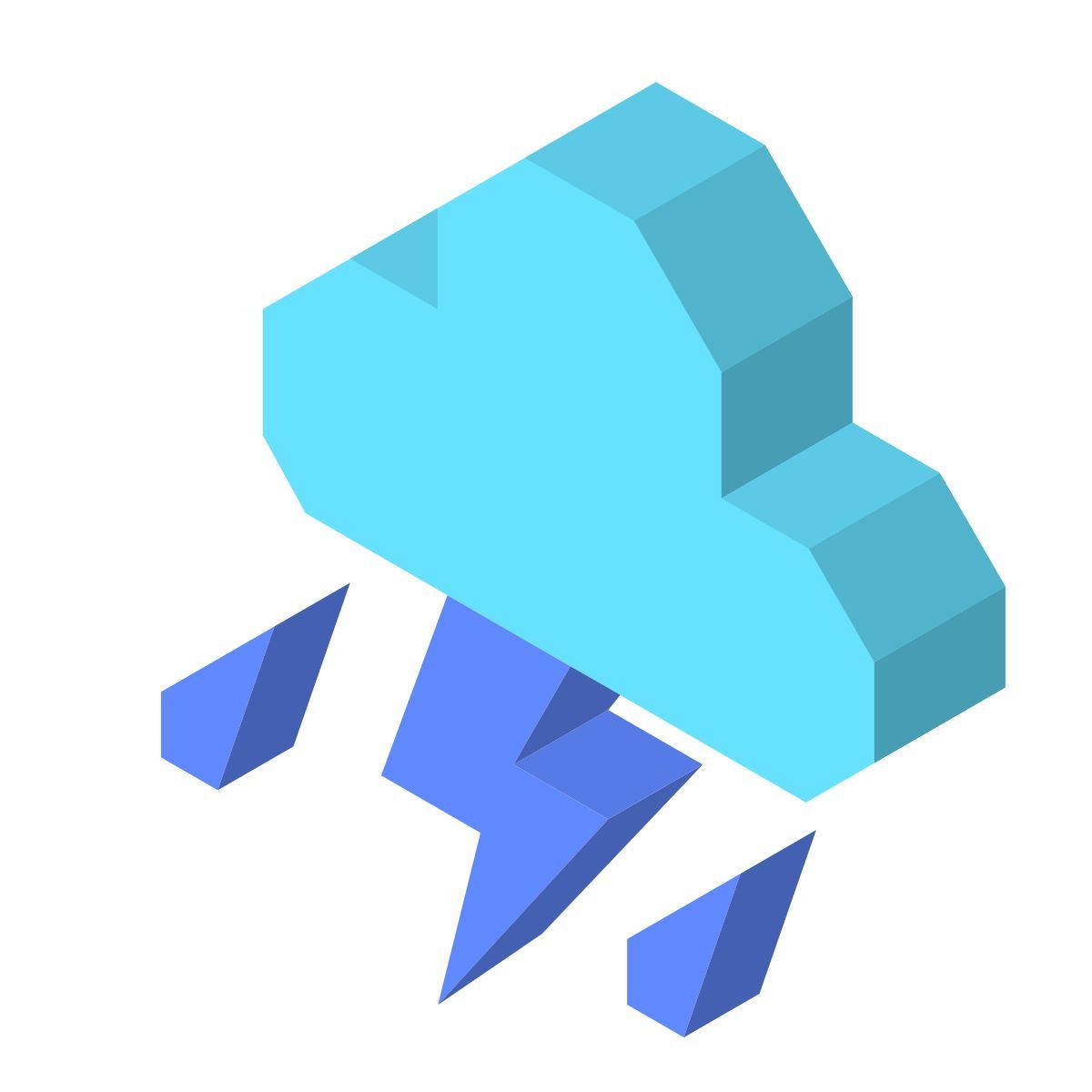 isometric color style possibilità di pioggia icon