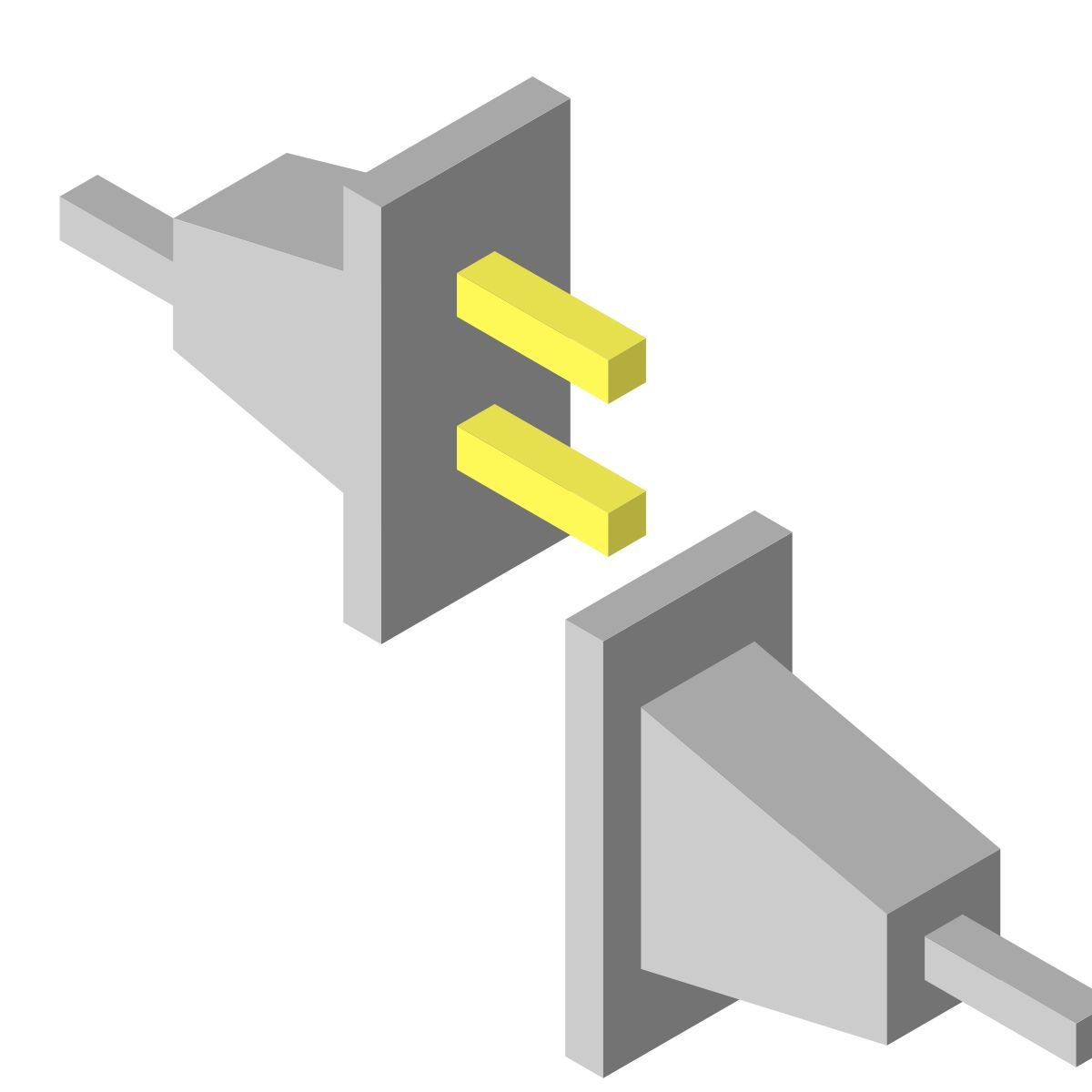 isometric color style getrennt icon