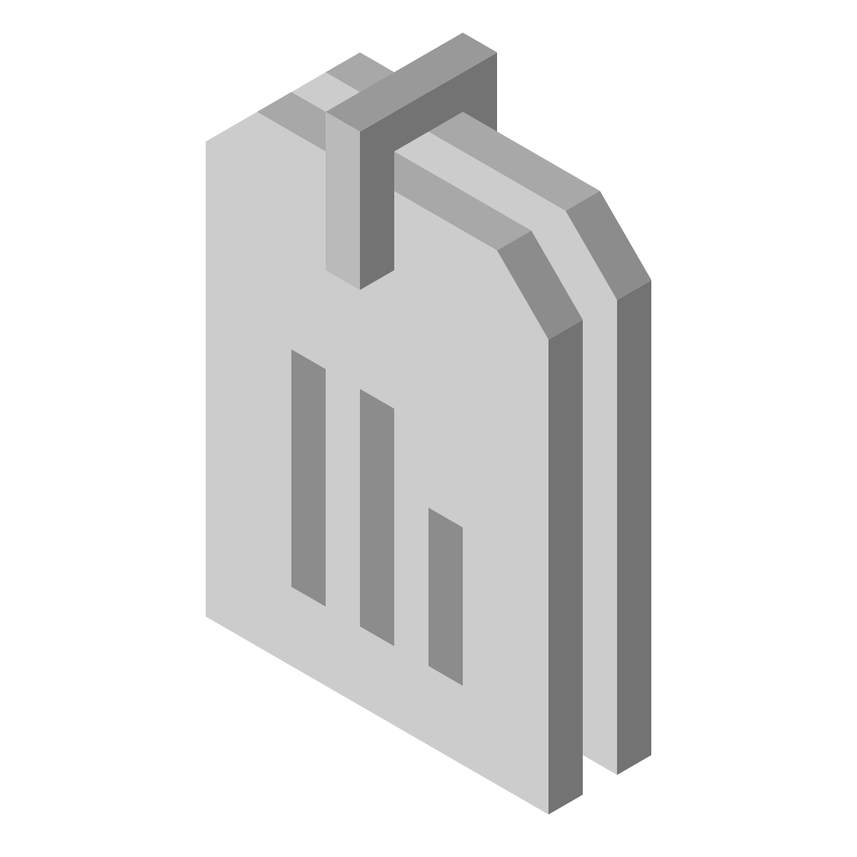 isometric color style dog tag icon