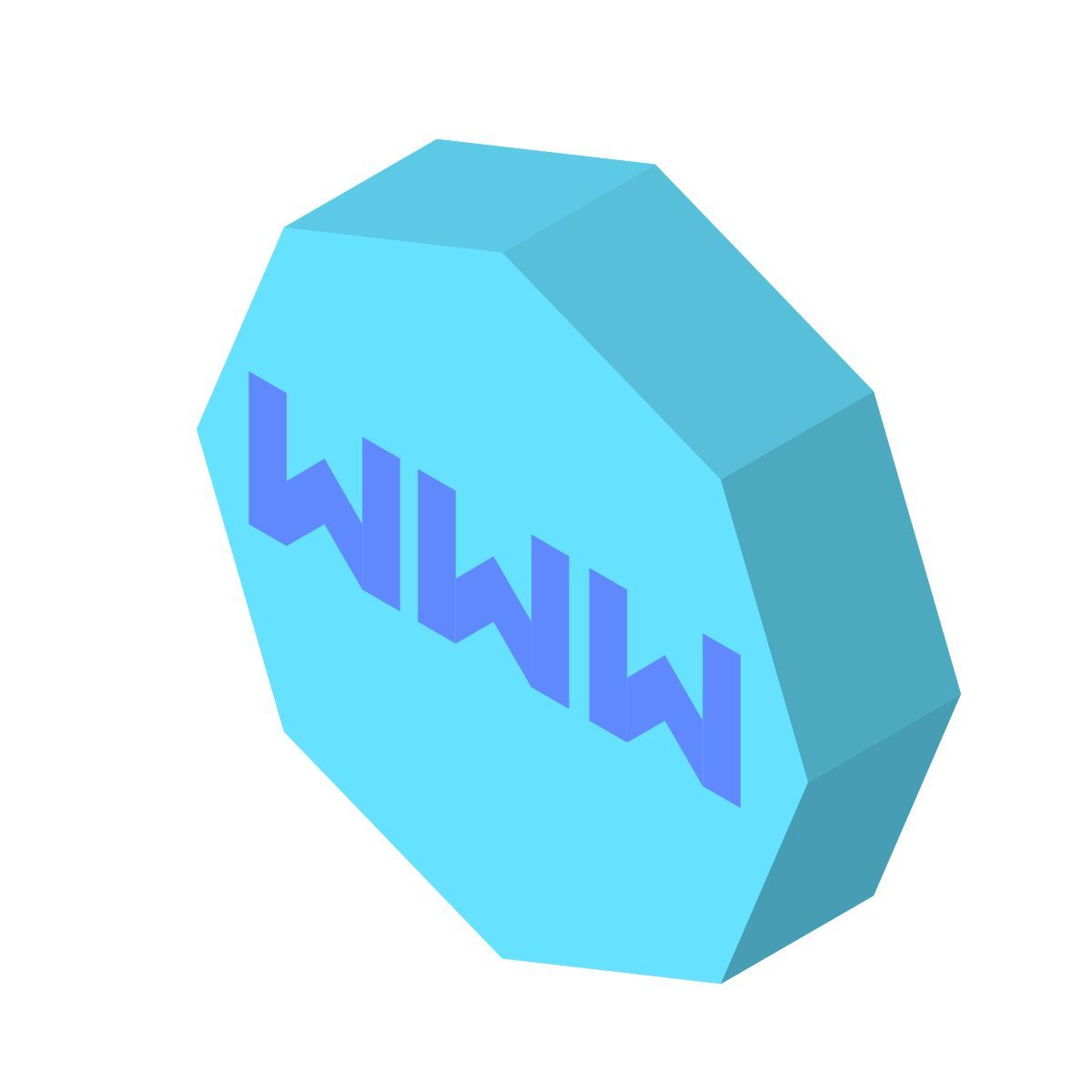 isometric color style website icon